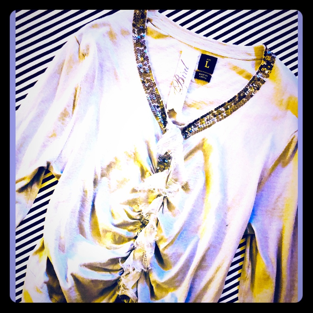 Bird By Juicy Couture Gray sequined cardigan - Picture 1 of 8